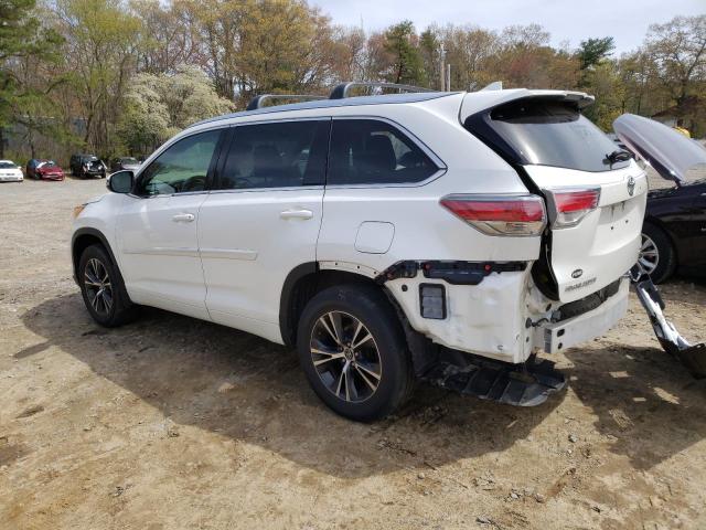 5TDJKRFH5GS307669 - 2016 TOYOTA HIGHLANDER XLE Սպիտակ լուսանկար 2