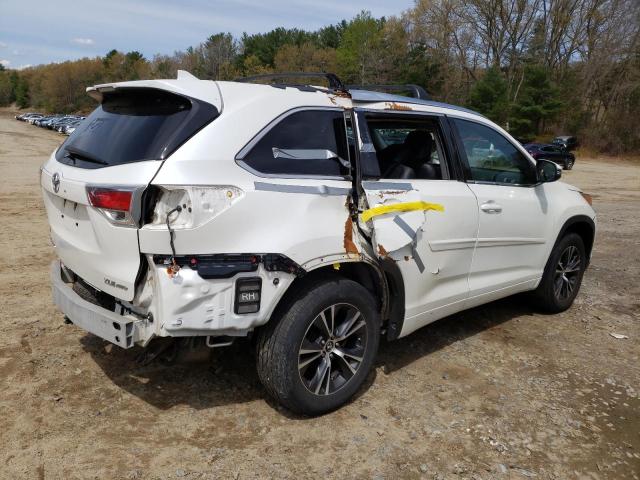 5TDJKRFH5GS307669 - 2016 TOYOTA HIGHLANDER XLE Սպիտակ լուսանկար 3