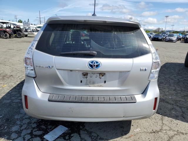 JTDZN3EU8EJ002456 - 2014 TOYOTA PRIUS V SILVER photo 6