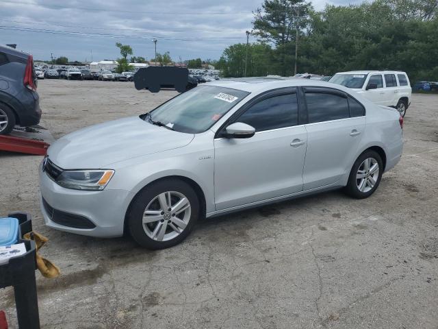 3VW637AJ0DM225164 - 2013 VOLKSWAGEN JETTA HYBRID SILVER photo 1