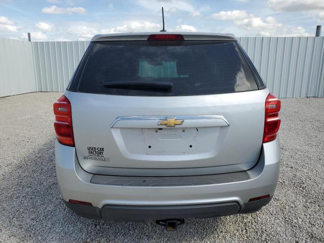 2GNALBEK6H1511608 - 2017 CHEVROLET EQUINOX LS SILVER photo 6