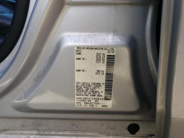 1N4AL3AP5JC196810 - 2018 NISSAN ALTIMA 2.5 Күміс фото 12