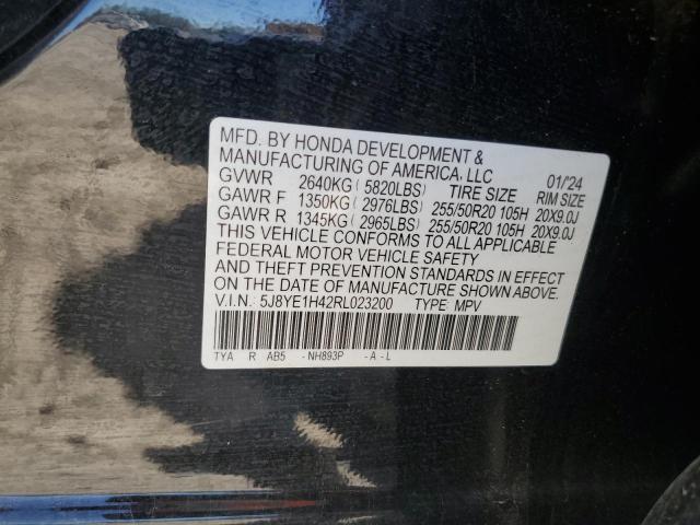 5J8YE1H42RL023200 - 2024 ACURA MDX TECHNOLOGY Siyah fotoğraf 14