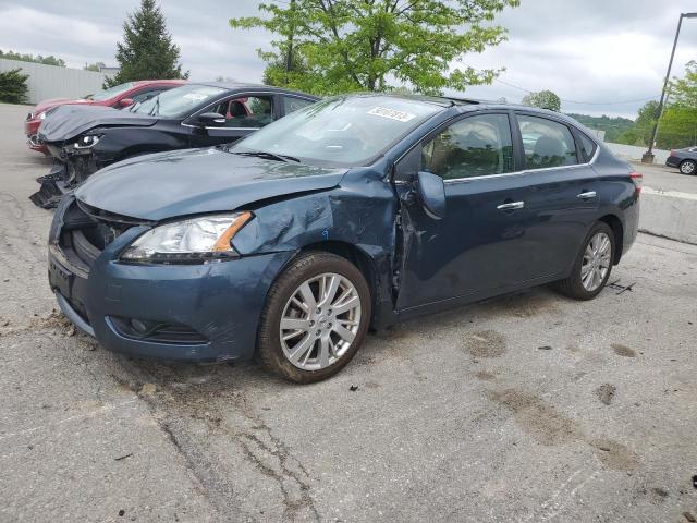 3N1AB7AP7FY221681 - 2015 NISSAN SENTRA S TEAL photo 1