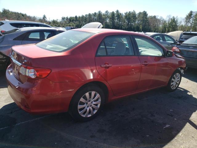 2T1BU4EE1CC765740 - 2012 TOYOTA COROLLA BASE RED photo 3