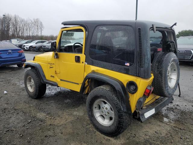 1J4FA49S3YP789437 - 2000 JEEP WRANGLER / SPORT YELLOW photo 2