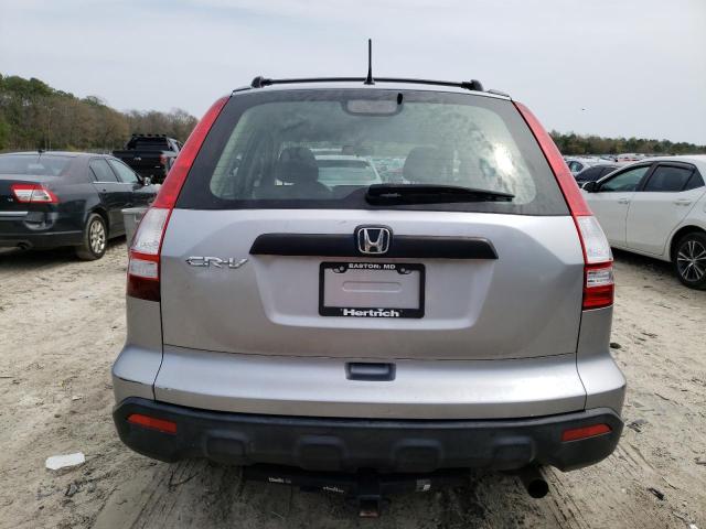 JHLRE38378C031316 - 2008 HONDA CR-V LX SILVER photo 6