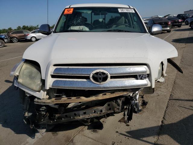5TBRT34115S458646 - 2005 TOYOTA TUNDRA ACCESS CAB SR5 WHITE photo 5