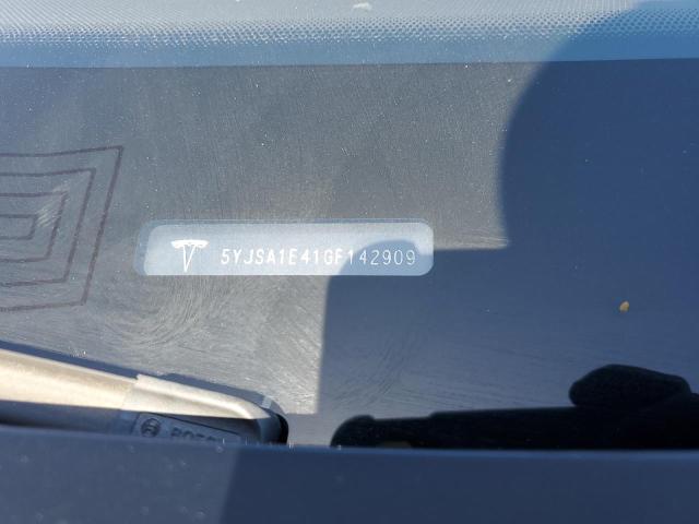 5YJSA1E41GF142909 - 2016 TESLA MODEL S Սև լուսանկար 12