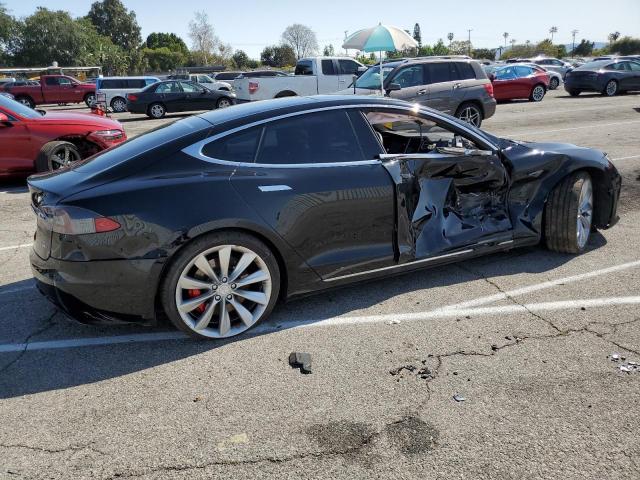 5YJSA1E41GF142909 - 2016 TESLA MODEL S Սև լուսանկար 3