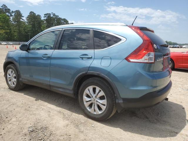 5J6RM3H75DL003036 - 2013 HONDA CR-V EXL BLUE photo 2