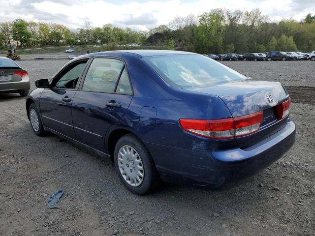 1HGCM561X4A045415 - 2004 HONDA ACCORD DX BLUE photo 2