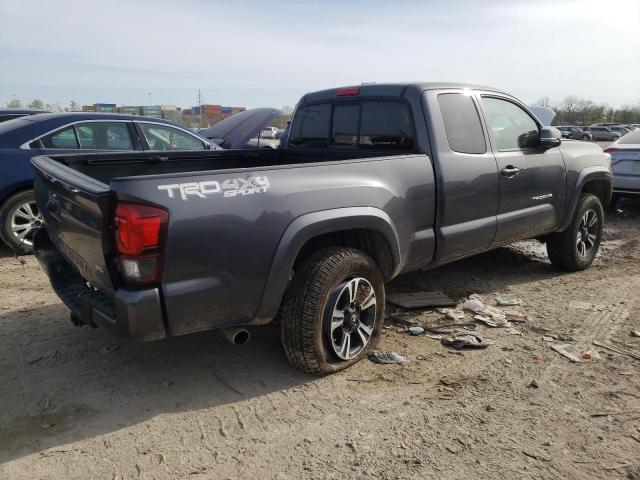 5TFSZ5AN0JX140144 - 2018 TOYOTA TACOMA ACCESS CAB გრაფიტი ფოტო 3