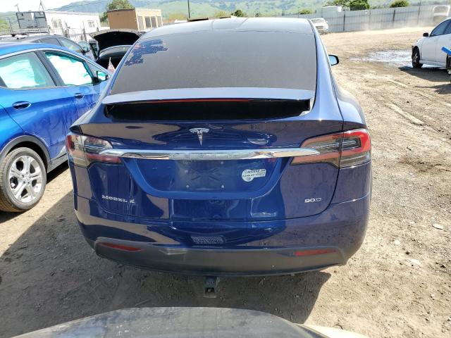 5YJXCBE27GF005333 - 2016 TESLA MODEL X BLUE photo 6