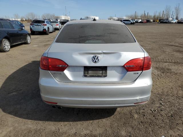 3VWLL7AJ9DM455899 - 2013 VOLKSWAGEN JETTA TDI SILVER photo 6