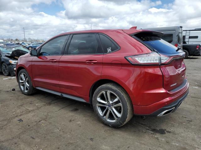 2FMTK4AP7FBC06848 - 2015 FORD EDGE SPORT BURGUNDY photo 2