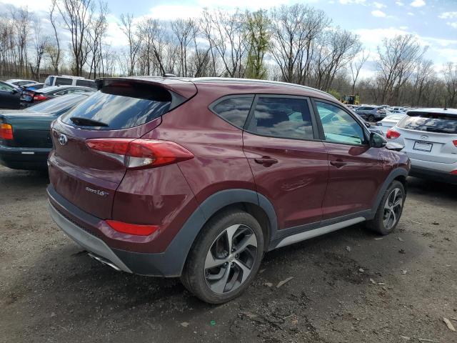 KM8J33A20HU389249 - 2017 HYUNDAI TUCSON LIMITED BURGUNDY photo 3