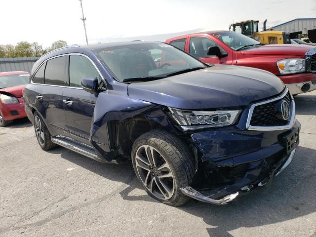 5FRYD4H8XHB018512 - 2017 ACURA MDX ADVANCE BLUE photo 4