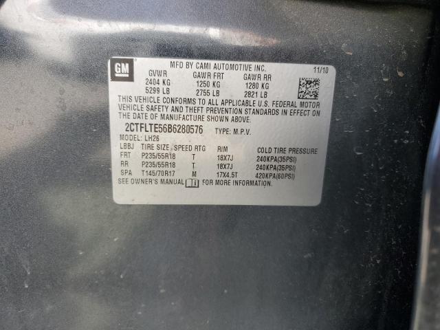 2CTFLTE56B6280576 - 2011 GMC TERRAIN SLE GRAY photo 13