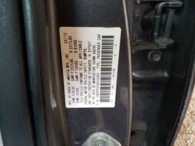 1HGCP2F47CA150895 - 2012 HONDA ACCORD LXP CHARCOAL photo 12