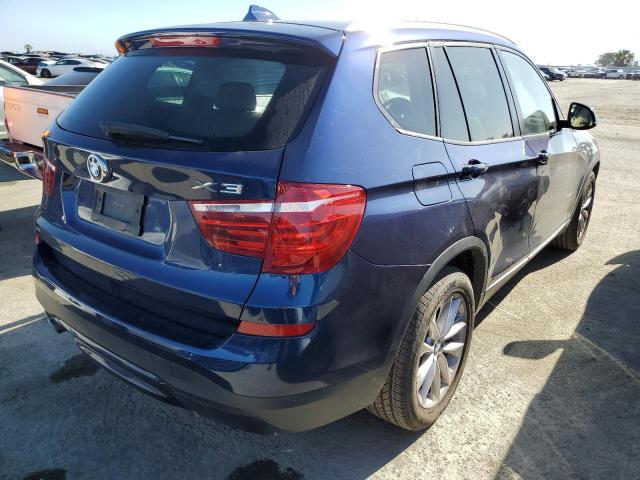 5UXWX9C58F0D50388 - 2015 BMW X3 XDRIVE28I BLUE photo 3