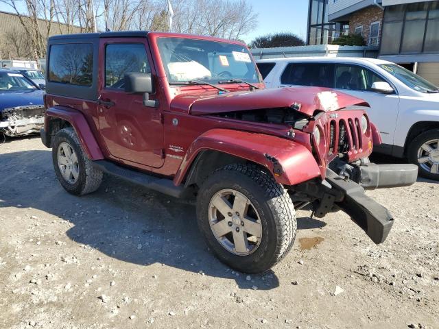 1C4GJWBG7CL111432 - 2012 JEEP WRANGLER SAHARA BURGUNDY photo 4