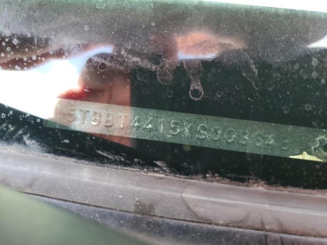 5TBBT4415YS003648 - 2000 TOYOTA TUNDRA ACCESS CAB ლურჯი ფოტო 12