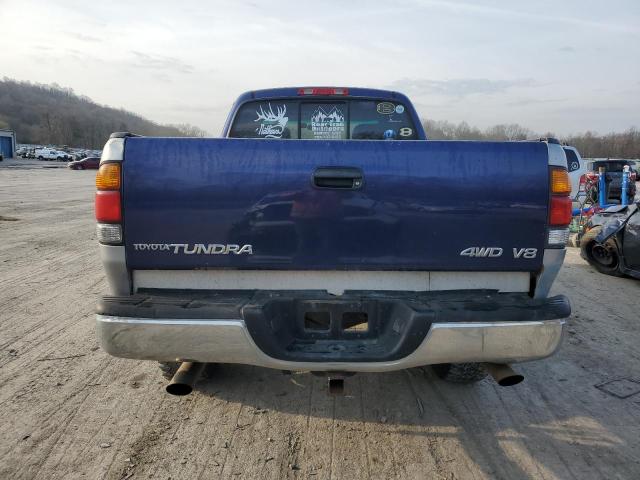 5TBBT4415YS003648 - 2000 TOYOTA TUNDRA ACCESS CAB BLUE photo 6