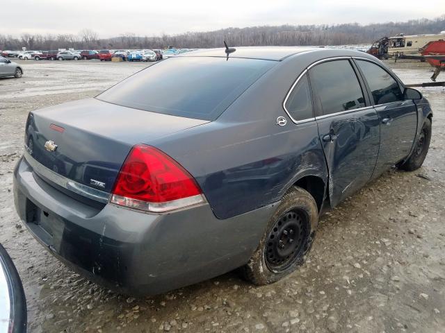 2G1WB58K889265394 - 2009 CHEVROLET IMPALA 1LT LS BLUE photo 4