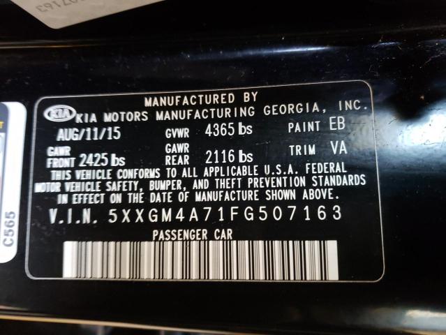 5XXGM4A71FG507163 - 2015 KIA OPTIMA LX BLACK photo 12