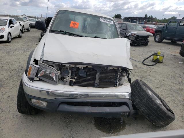 5TEGN92N02Z066600 - 2002 TOYOTA TACOMA DOUBLE CAB PRERUNNER WHITE photo 5