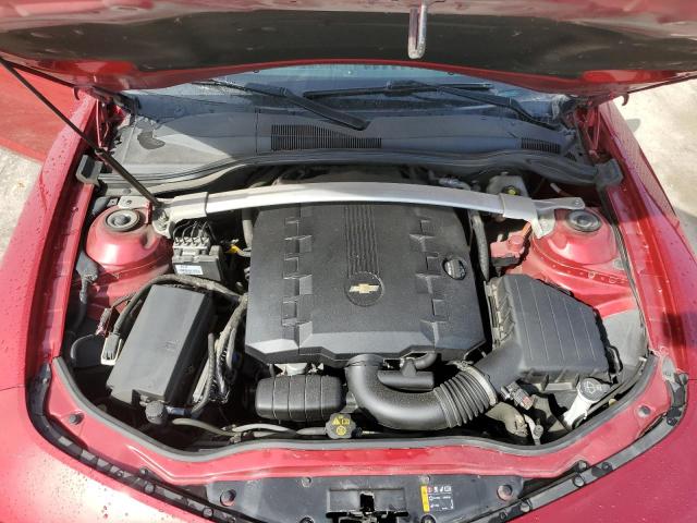 2G1FB3D32D9244053 - 2013 CHEVROLET CAMARO LT RED photo 11