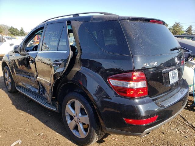 4JGBB8GB4BA737266 - 2011 MERCEDES-BENZ ML 350 4MATIC BLACK photo 2
