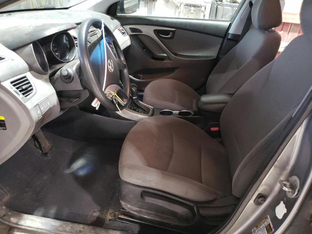 5NPDH4AEXEH491201 - 2014 HYUNDAI ELANTRA SE GRAY photo 7