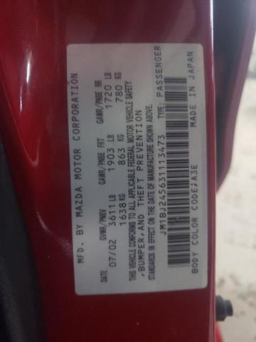 JM1BJ245631113473 - 2003 MAZDA PROTEGE PR5 红色 照片 12