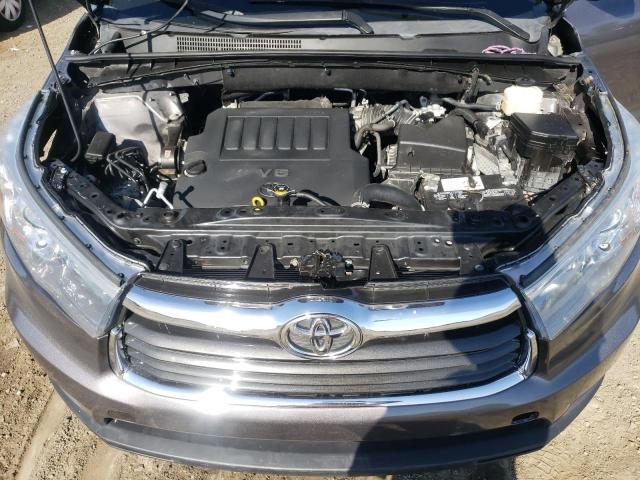 5TDZKRFH0GS148353 - 2016 TOYOTA HIGHLANDER LE GRAY photo 12