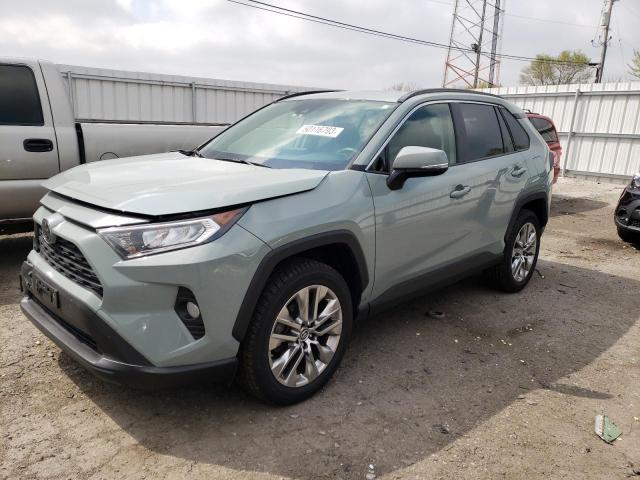 JTMA1RFV1KD511995 - 2019 TOYOTA RAV4 XLE PREMIUM GRAY photo 1