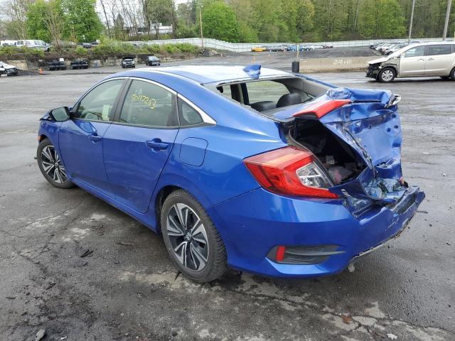 JHMFC1F74JX017936 - 2018 HONDA CIVIC EXL Կապույտ լուսանկար 2