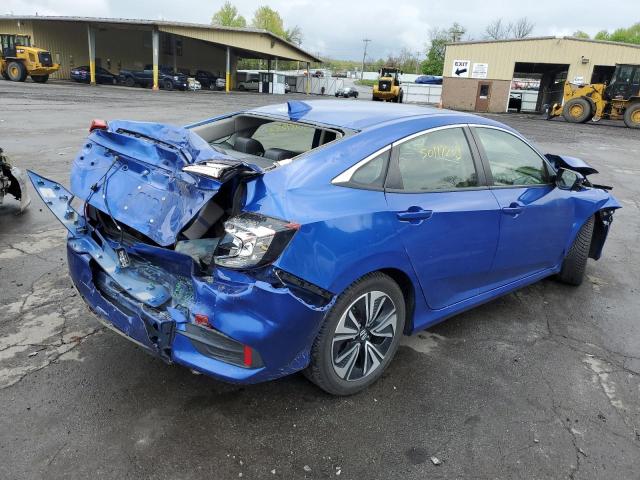 JHMFC1F74JX017936 - 2018 HONDA CIVIC EXL BLUE photo 3