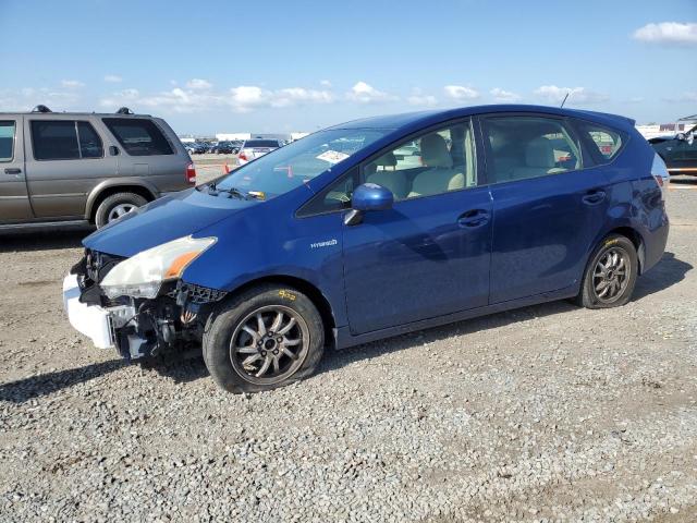 JTDZN3EU8D3267638 - 2013 TOYOTA PRIUS V BLUE photo 1