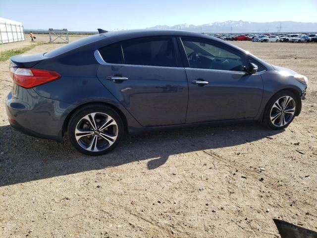 KNAFX4A81G5491545 - 2016 KIA FORTE EX BLUE photo 3