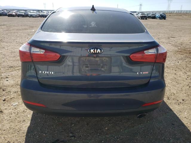 KNAFX4A81G5491545 - 2016 KIA FORTE EX BLUE photo 6