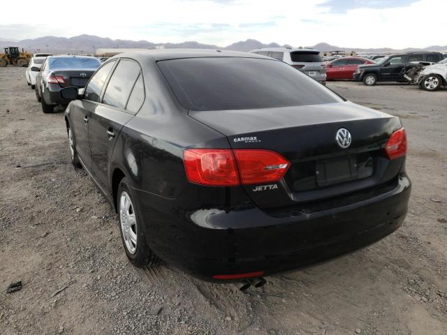 3VW2K7AJ3CM426380 - 2012 VOLKSWAGEN JETTA BASE أسود صورة 3