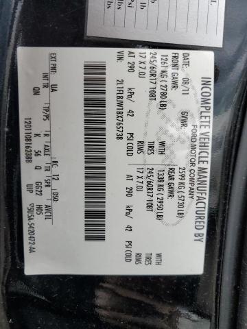 2L1FL8JW1BX765738 - 2011 LINCOLN TOWN CAR EXECUTIVE BLACK photo 12