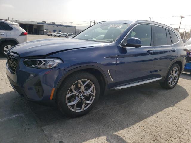 5UX43DP00P9N98181 - 2023 BMW X3 SDRIVE30I BLUE photo 1