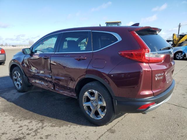 5J6RW2H8XKL034146 - 2019 HONDA CR-V EXL BURGUNDY photo 2