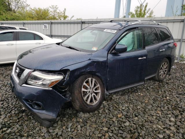 5N1AR2MMXFC664005 - 2015 NISSAN PATHFINDER S BLUE photo 1