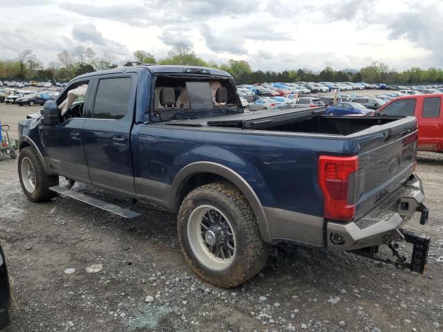 1FT8W3BT2KEE09858 - 2019 FORD F350 SUPER DUTY BLUE photo 2