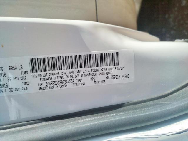 2A4RR5D12AR347554 - 2010 CHRYSLER TOWN & COU TOURING 白色 照片 13