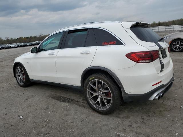 W1N0G6EB8NG119107 - 2022 MERCEDES-BENZ GLC 43 4MATIC AMG WHITE photo 2